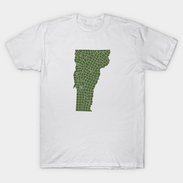 Vermont Towns T-Shirt by mycologist